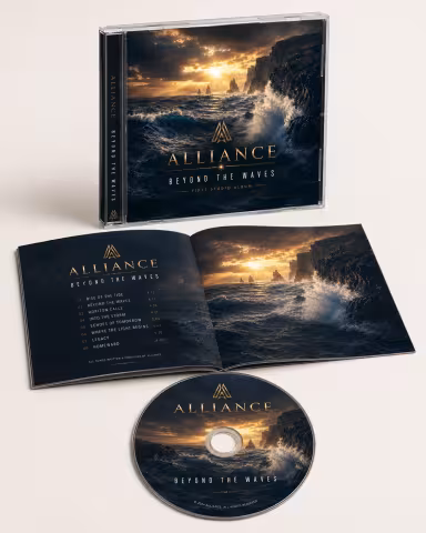 Beyond The Waves Album physical edition displayed with CD case, booklet, and disc