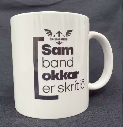 Málverk Samband okkar er skrítið